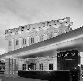 Albertina museum entrance in Vienna