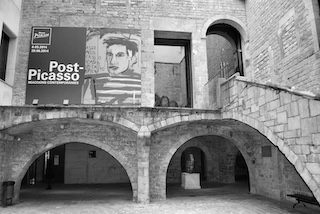Facade of Museu Picasso in Barcelona