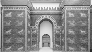 Pergamon Museum building on Museum Island in Berlin